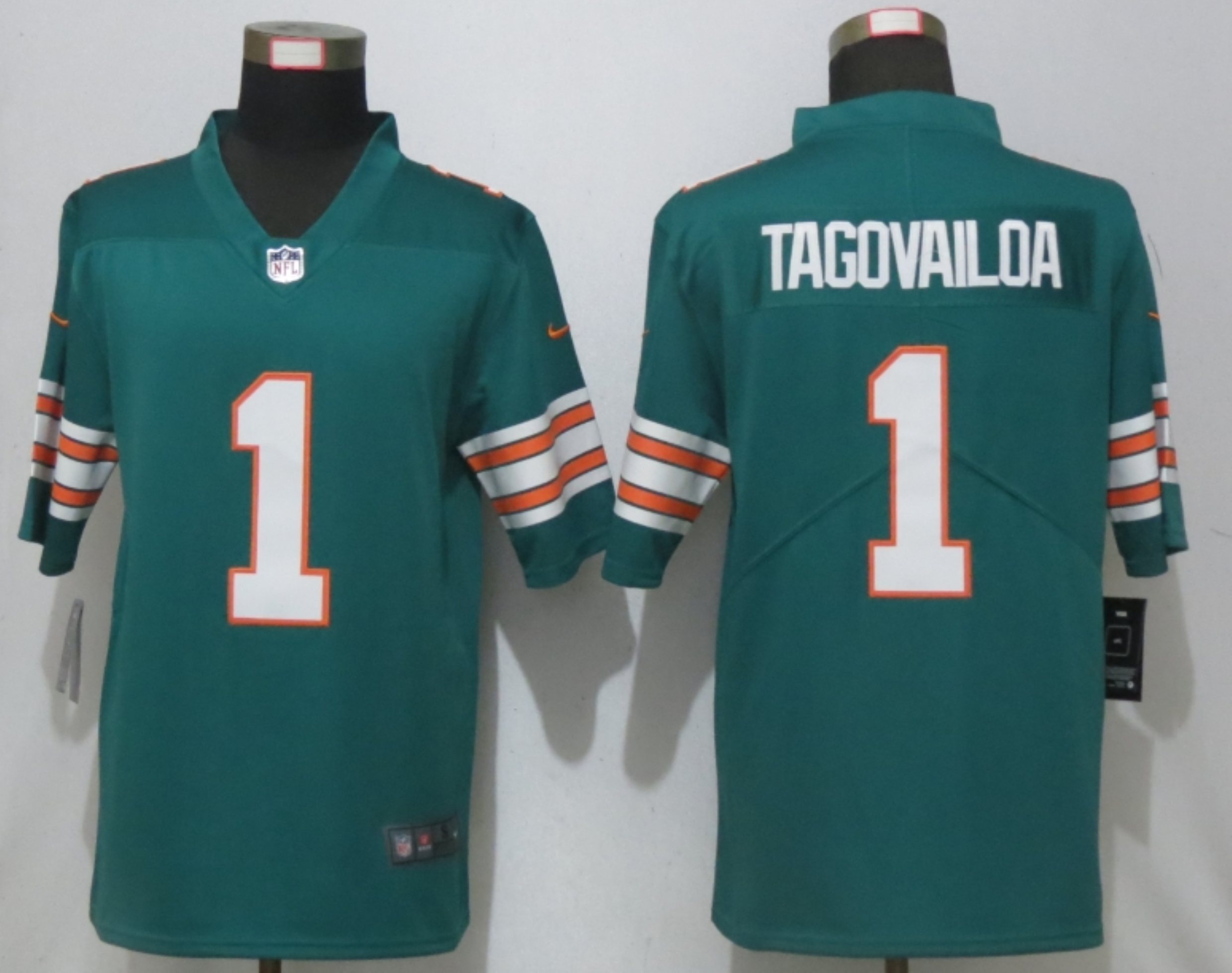 Men New Nike Miami Dolphins #1 Tagovailoa Green 2nd Alternate Game Jersey->miami dolphins->NFL Jersey
